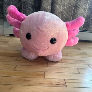 Giant Jumbo Build A Bear Pink  Axolotl Plush Salamander Stuffed Animal 36” Long
